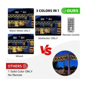 MZD8391 Luces LED de Navidad de 40 pies y 380 luces LED_3