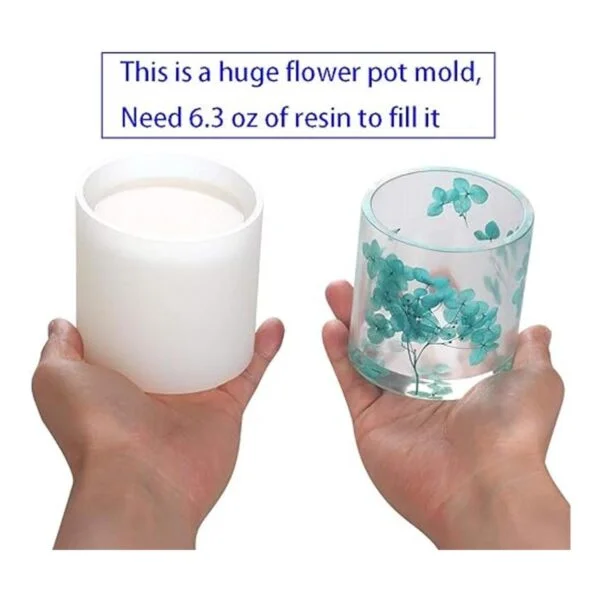 Paquete de 2 moldes de resina cilíndrica grande para_2