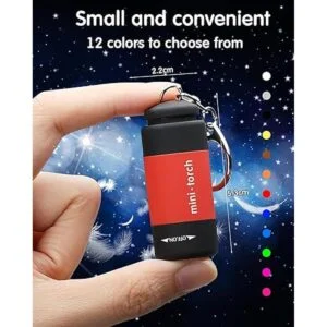 12 piezas de linterna mini llavero linterna USB_3