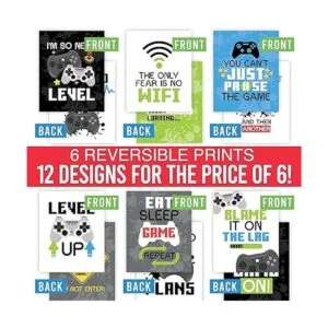 6 carteles reversibles de juego de 8 x 10 pulgadas_3