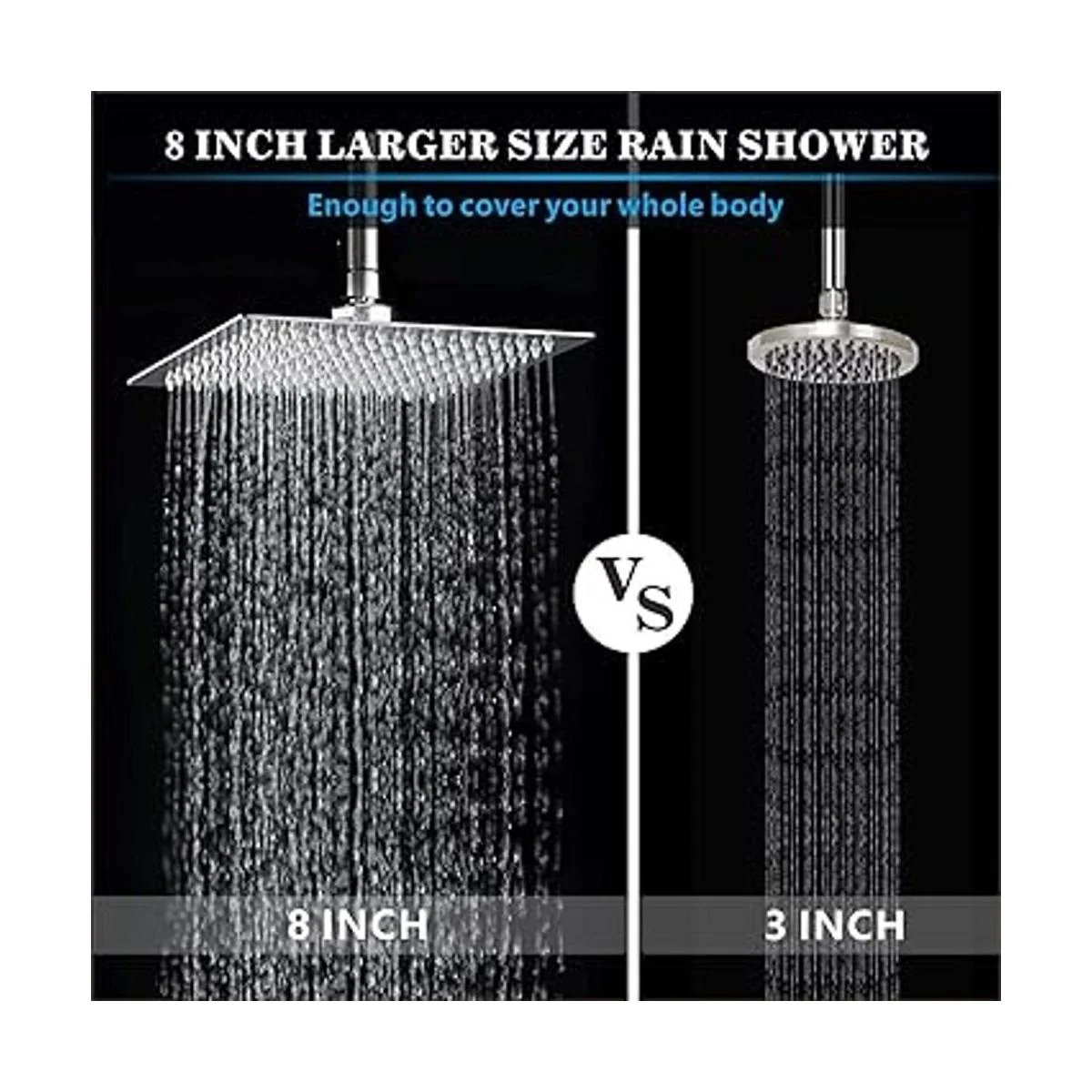 Voolan Cabezal de ducha de lluvia cabezal de ducha de_4