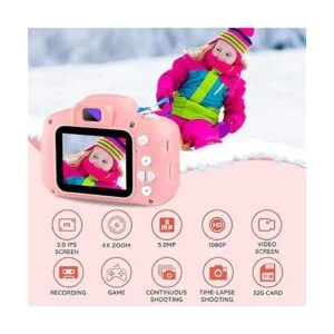 Nidoot Cámara digital para niños cámara para niños con_2