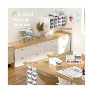 ARTDOT Almacenamiento de pintura de diamantes paquete de_4