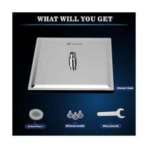 Voolan Cabezal de ducha de lluvia cabezal de ducha de_5