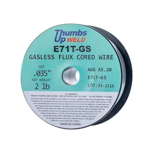 Alambre de soldadura sin gas con núcleo de flujo sin gas._5