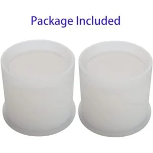 Paquete de 2 moldes de resina cilíndrica grande para_6
