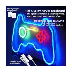 Gamepad Letrero de neón para decoración de pared de_5