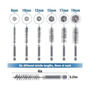 Cepillos de acero inoxidable de 18 piezas cepillos de_2