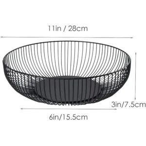Soporte de cesta de alambre de metal para encimera de_4