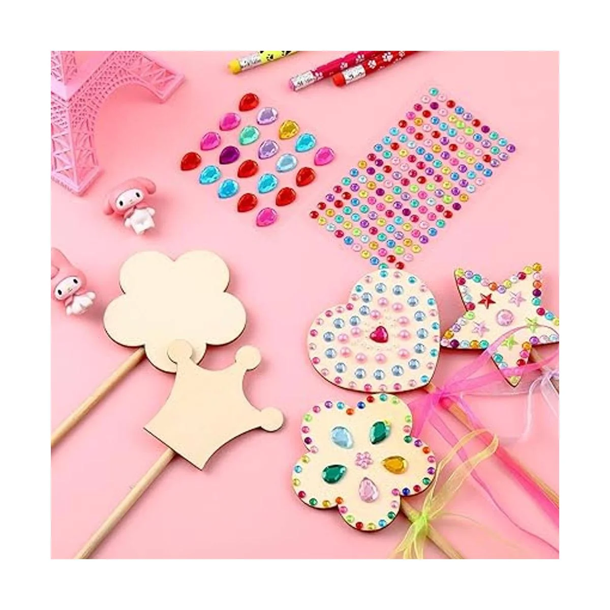 El kit de varitas de hada de princesa incluye varitas de_4