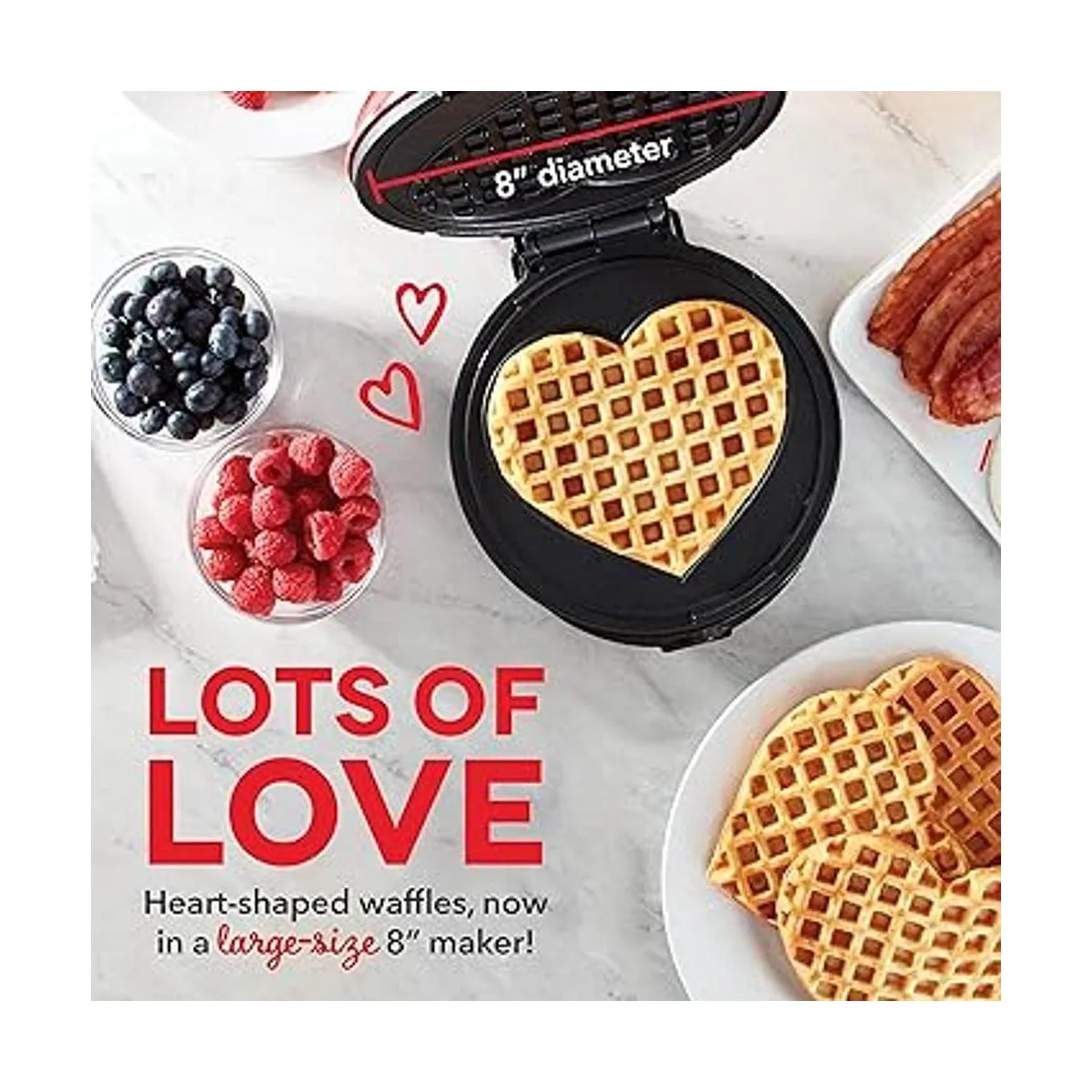 Dash Máquina de gofres Express de 8 pulgadas para waffles_2