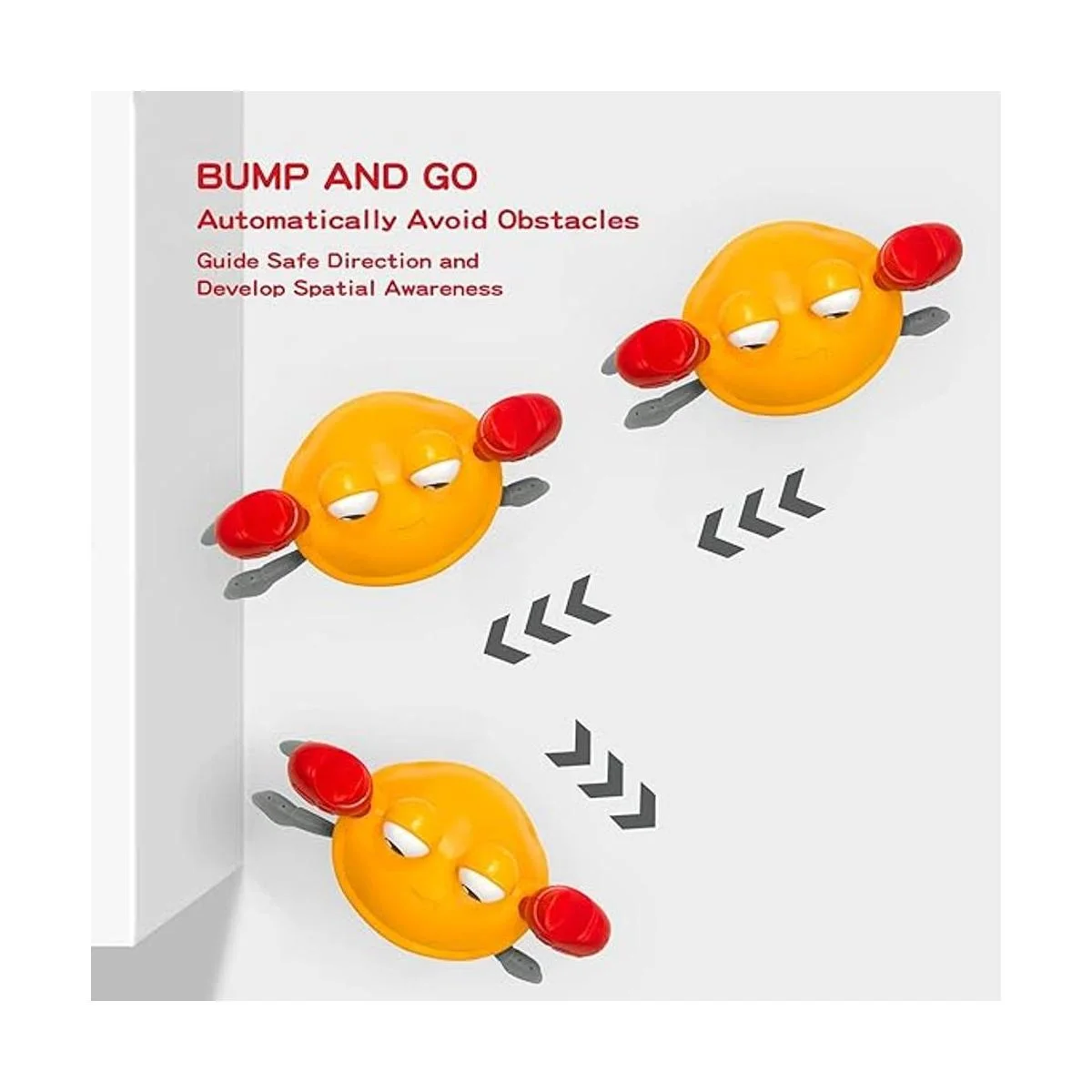 DZHJKIO Juguete de bebé de cangrejo gateante con música y_5