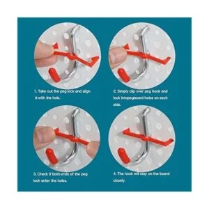 Kit organizador de accesorios de tablero de clavijas de_6