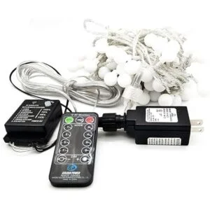 RaThun Cadena de luces LED con forma de esfera._2