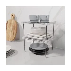 Carrotez Juego de 2 organizadores apilables de despensa_2