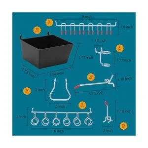 Juego de 248 piezas de accesorios para tablero de pinza_2