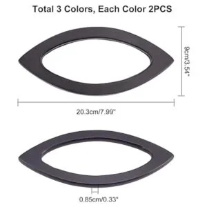 PH PandaHall 6 asas de bolso mango de madera de 3 colores_3