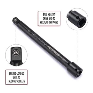 MIXPOWER Juego de barras de extensión de 9 piezas_5