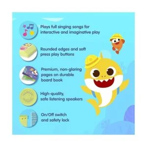 Baby Shark Libro de sonido de 10 botones para rimas de_3