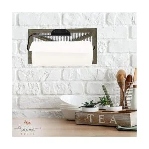 Autumn Alley Soporte de pared rústico para toallas de_4