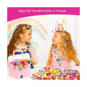 Nidoot Juego de cuentas para hacer joyas para niñas_2