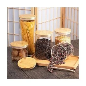 Tarros de almacenamiento de vidrio Juego de 5_6