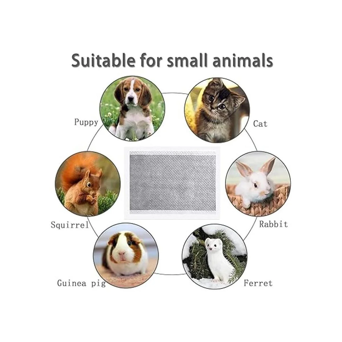 kathson Rabbit Pee Pads Disposable Cage Liners AllAbsorb_6