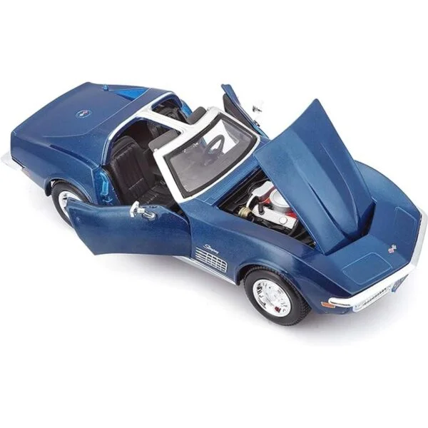 Maisto Chevrolet Corvette 124 Edición Especial 1970 Azul_5