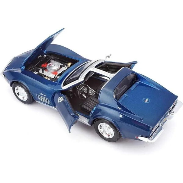 Maisto Chevrolet Corvette 124 Edición Especial 1970 Azul_6