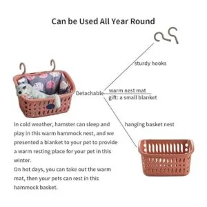 JWShang Cama para ratas hamaca para ratas cama cálida_4