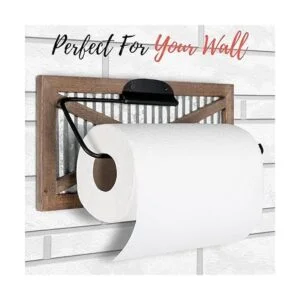 Autumn Alley Soporte de pared rústico para toallas de_5