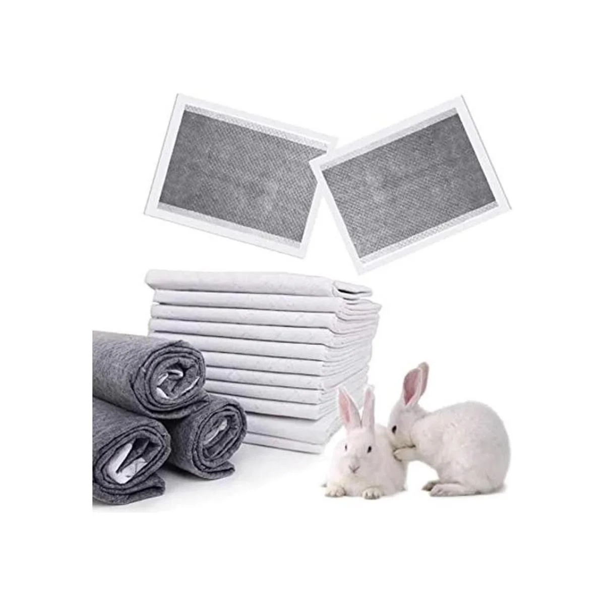 kathson Rabbit Pee Pads Disposable Cage Liners AllAbsorb_1