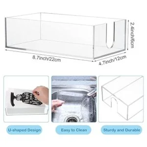 Servilletas desechables y servilletero de acrílico_3