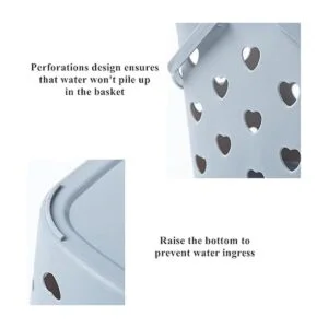 Peohud Paquete de 4 cestas de ducha portátiles cestas de_4