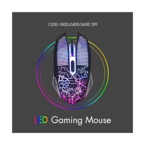 Combo de teclado y mouse LED con cable para juegos con_4