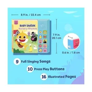 Baby Shark Libro de sonido de 10 botones para rimas de_2