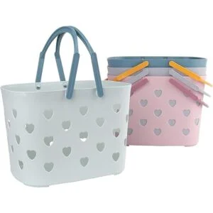 Peohud Paquete de 4 cestas de ducha portátiles cestas de_6