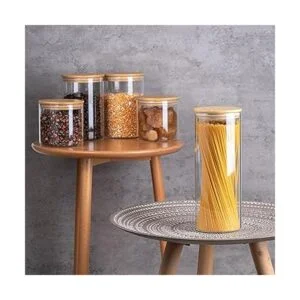 Tarros de almacenamiento de vidrio Juego de 5_2