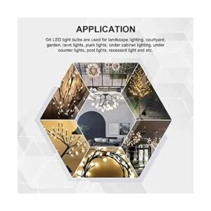 Letaclanic Bombillas LED G4 de 3000 K de iluminación_3