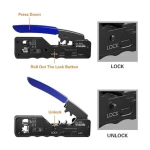 VCELINK Herramienta de crimpado Ethernet RJ45 para_3