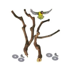 kathson Palo de percha natural para pájaros palo de uva_7