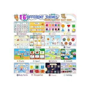 YOFUN Libro ocupado para niños pequeños carpeta de_2