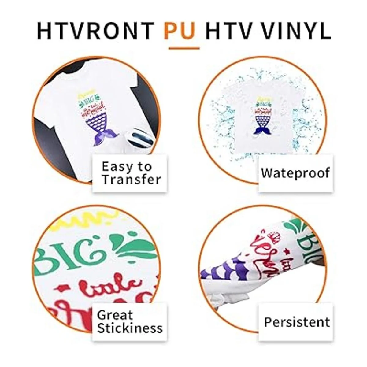 Htvront Paquete de láminas de vinilo de transferencia de_4