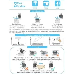 Jasonwell Salvavidas inflable con forma de dinosaurio_7