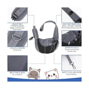 Nobleza Eslinga para perro malla transpirable ajustable_3