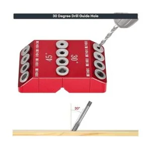 30 45 90 grados ngulo de 4 tamaños Guía de agujeros para_5