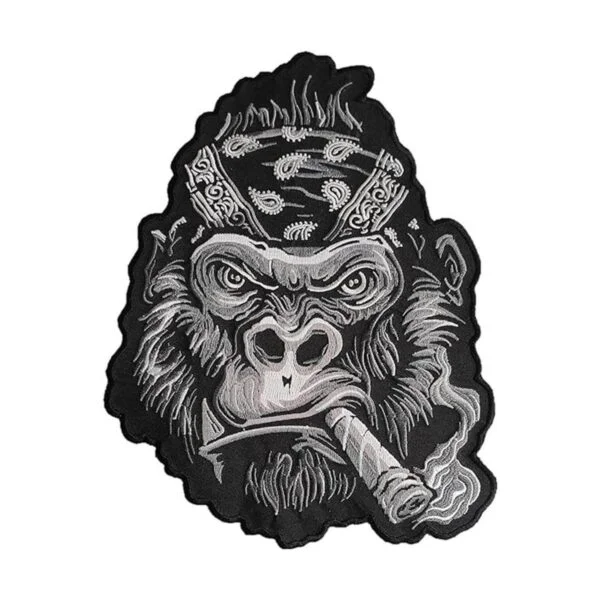 Gorilla Smoking Cigar con bandana para la cabeza 10.0 x_1