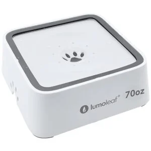 LumoLeaf Cuenco de agua para perros de 70 onzas sin_1