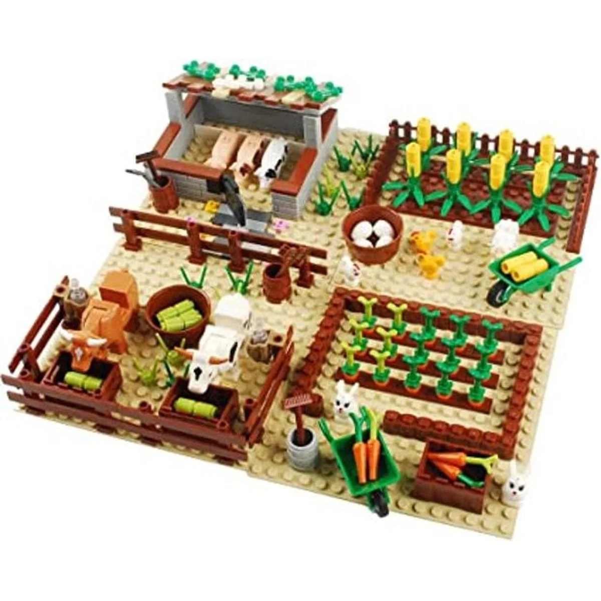 BAENRCY Juego de bloques de construcción de campo de_1