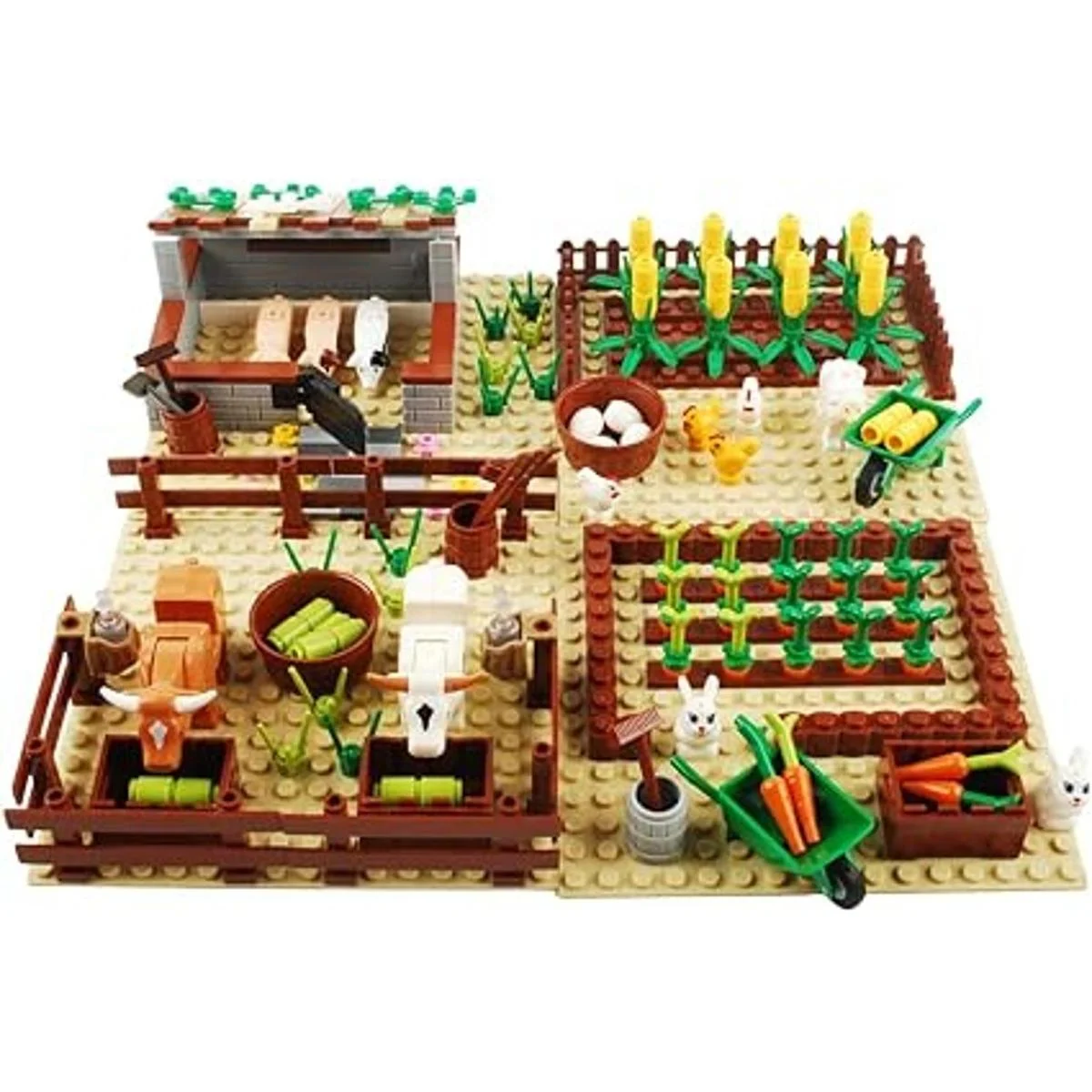 BAENRCY Juego de bloques de construcción de campo de_2